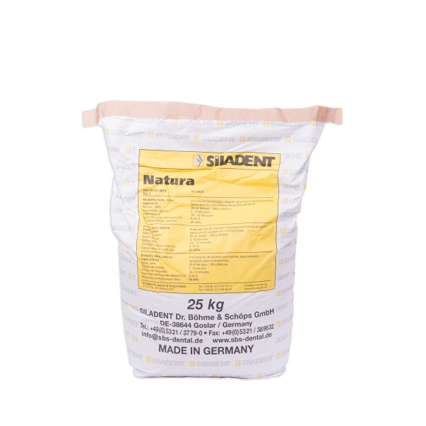 Natura KFO Super White – ортодонтски гипс, супер бял, 25 kg