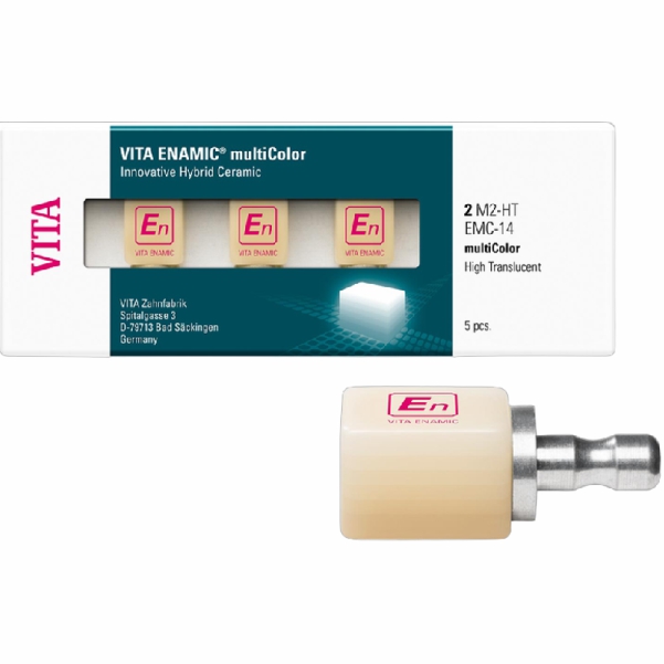 VITA ENAMIC multiColor for CEREC/inLab, EMC-14, 5 pcs.