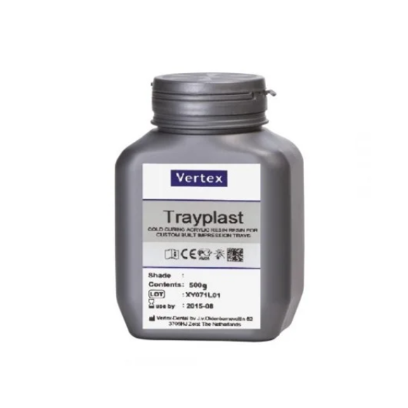 Vertex Trayplast Blue/Green 500 g - самополимеризиращ се акрил за индивидуални лъжици
